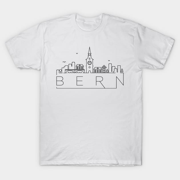 Bern Minimal Skyline T-Shirt by kursatunsal